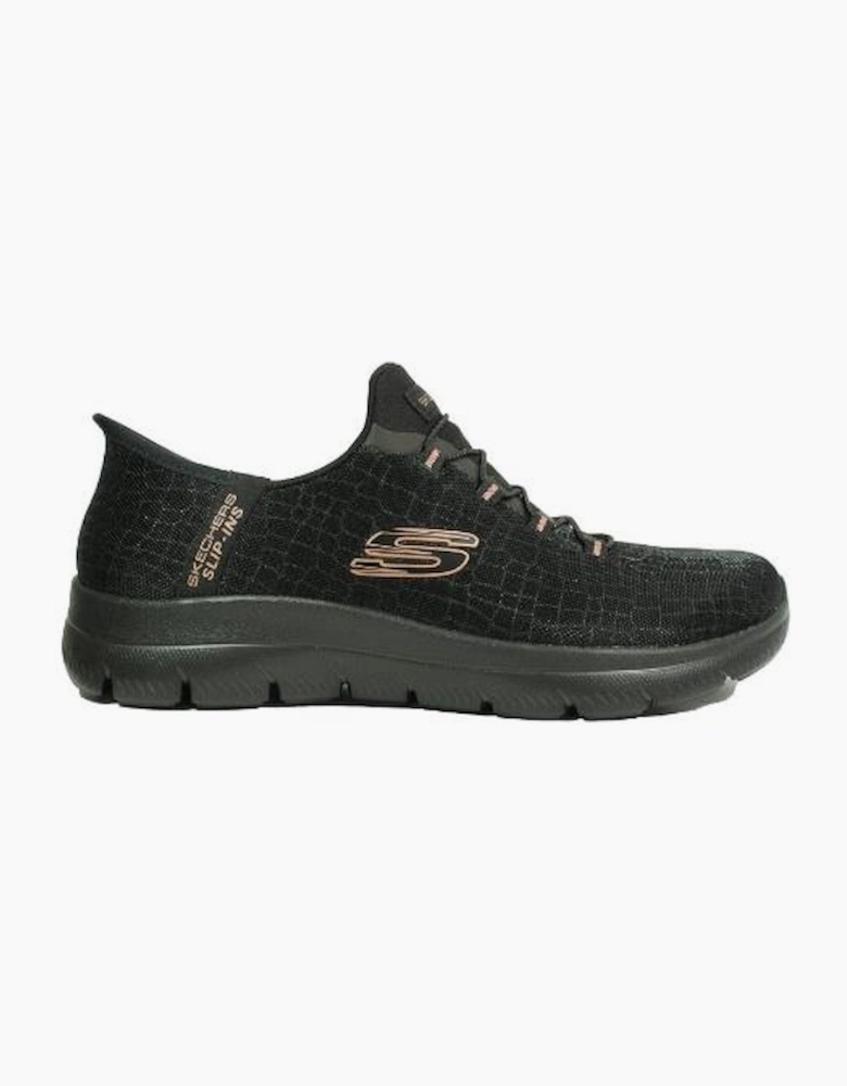 Skechers Slip-ins: Summits - Classy Night 150128W in Black/Rose gold