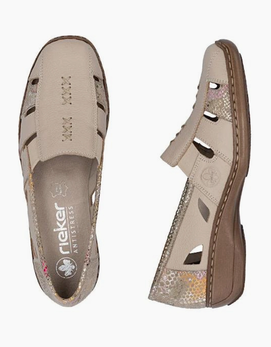 Rieker Ladies 41385-63 in Beige