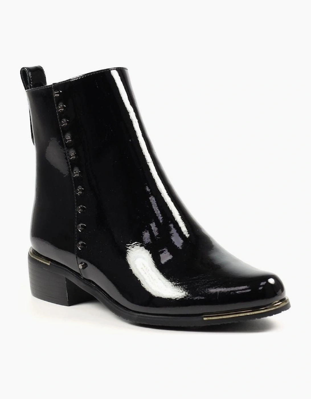 Lunar GLC 794 Violette in black patent boots, 2 of 1