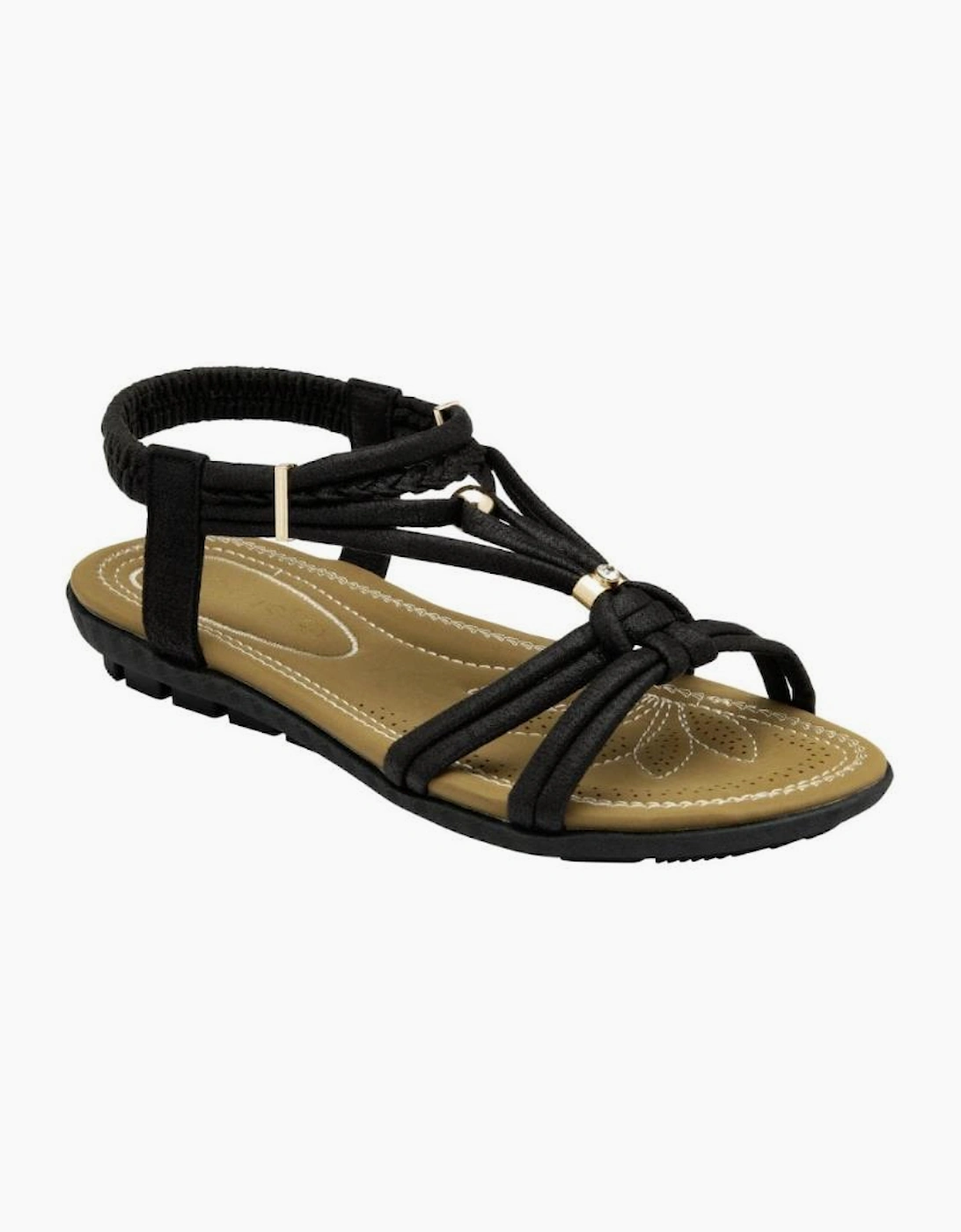 Lotus Domenica ladies sandal in Black