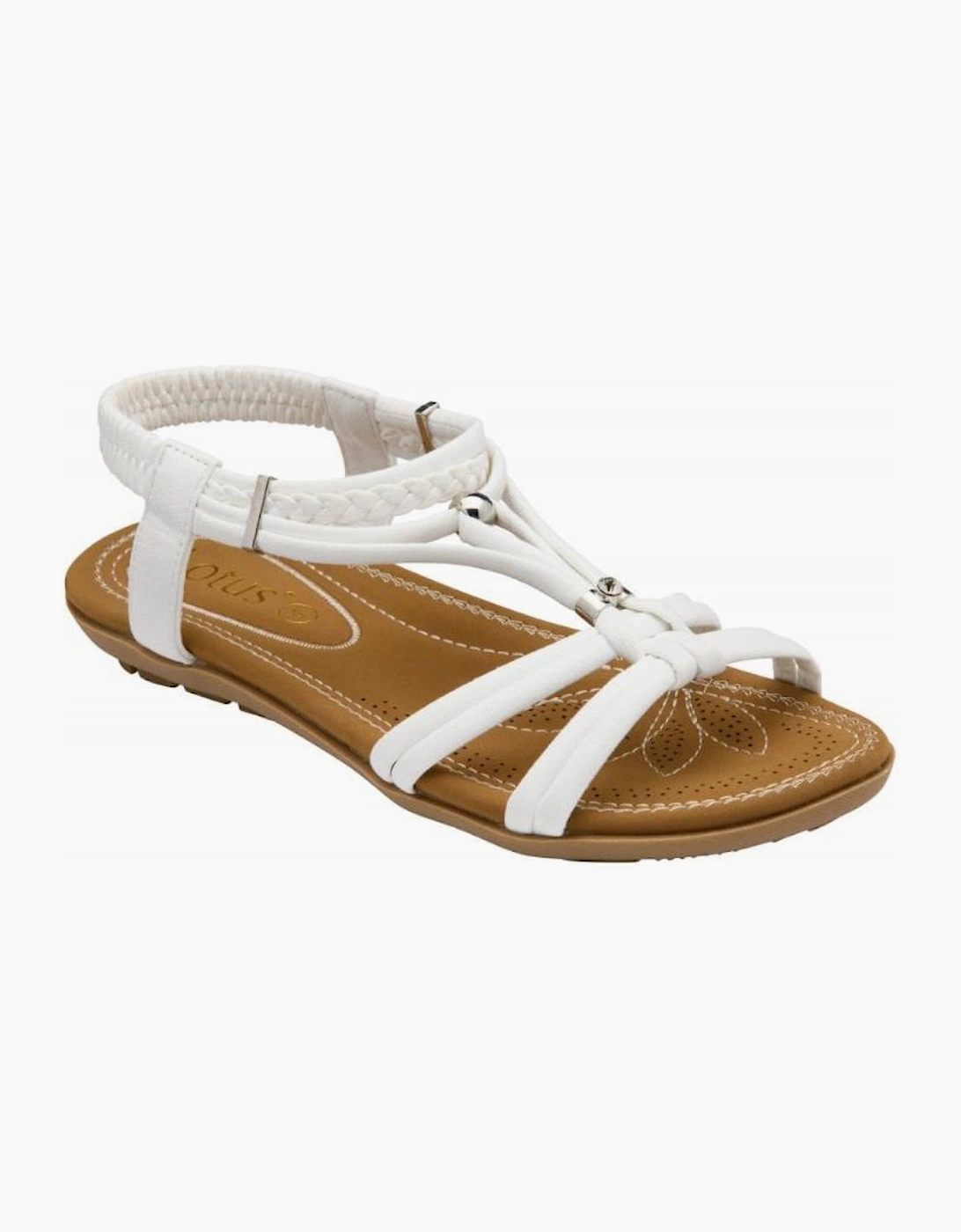 Lotus Domenica ladies sandal in White