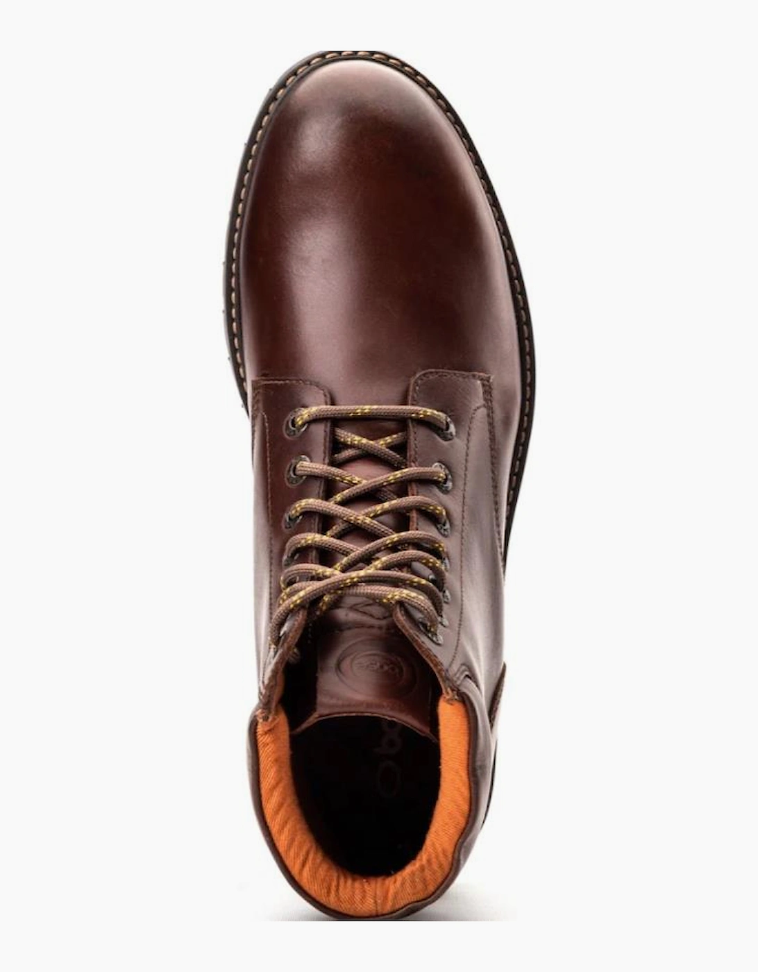 Base London Nickel Mens Combat boots in brown