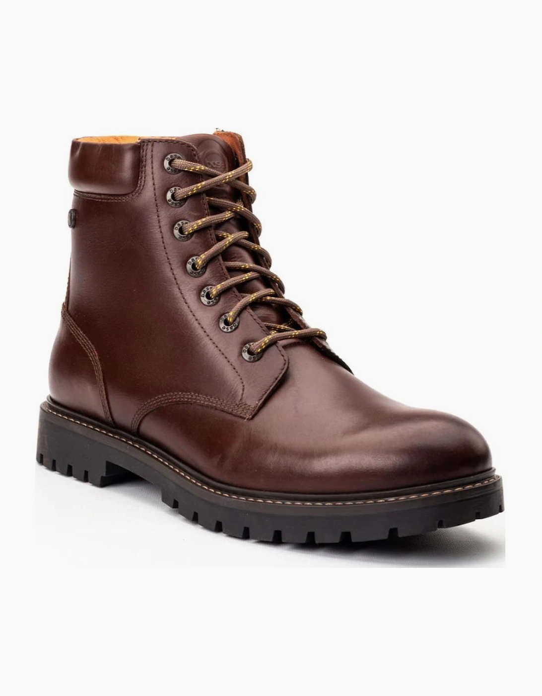 Base Men's Brown London Nickel Combat Boots  - Size 8