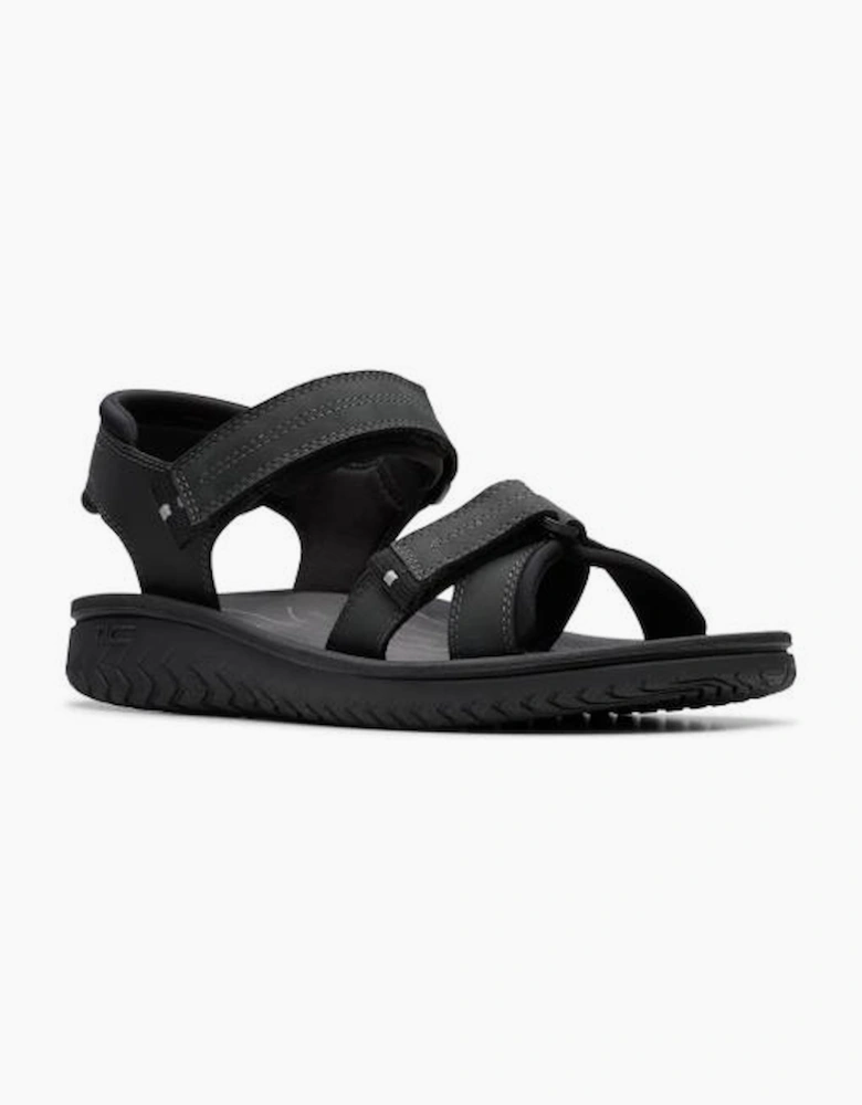 Clarks Wesley Shore in Black leather