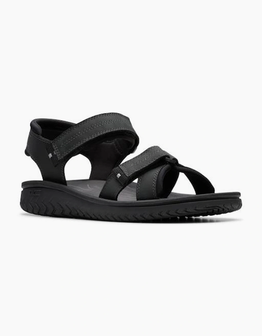 Clarks Wesley Shore in Black leather