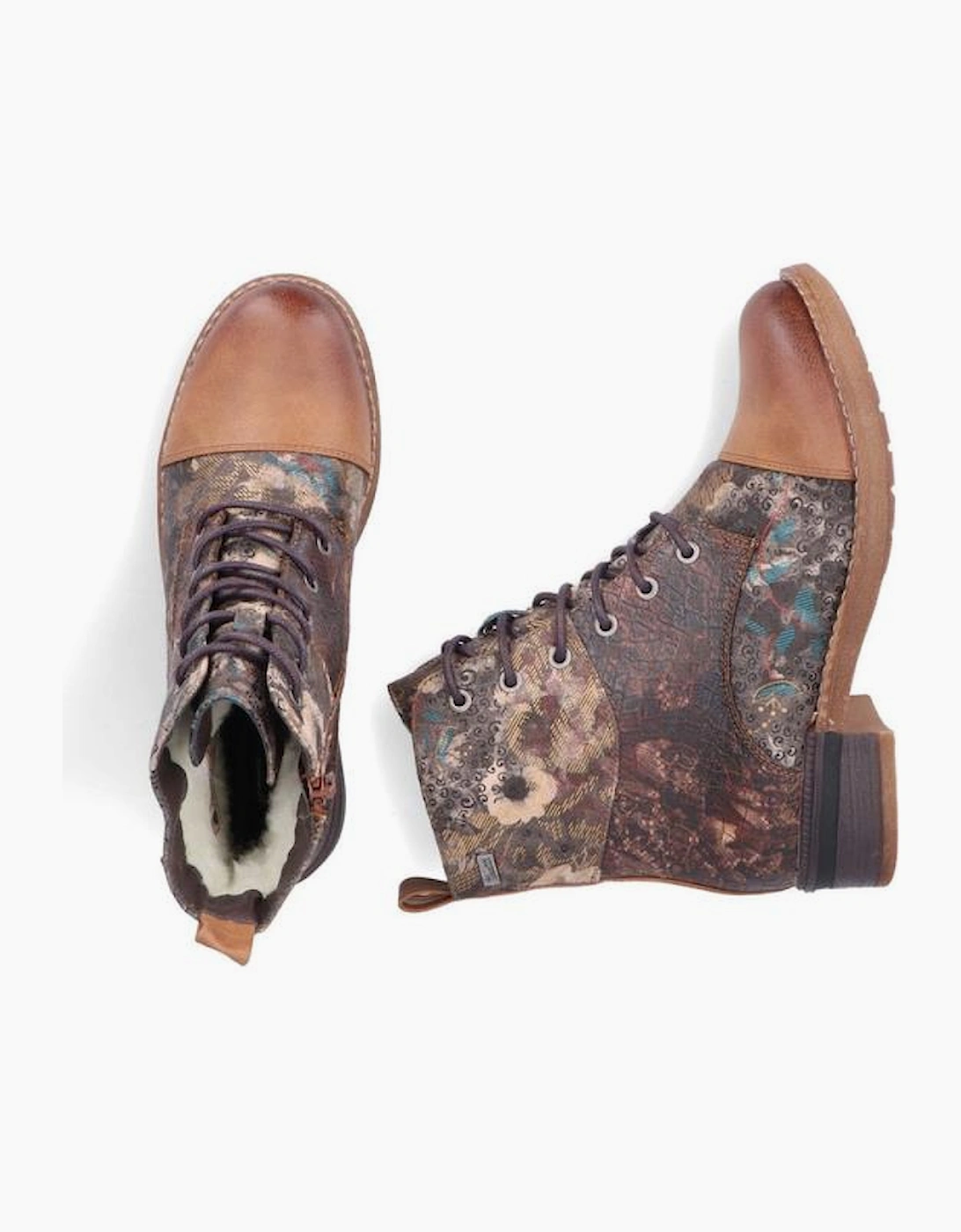 Rieker Ladies boots 94611 -90 brown multi