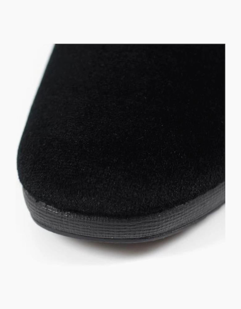 Lunar Paloma Black Ocelot Trim Slipper KLA005