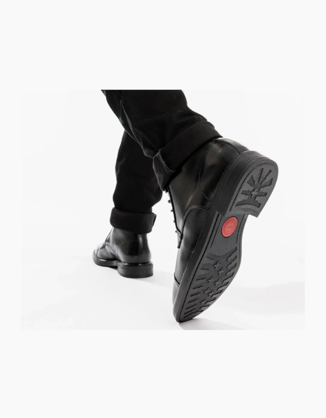 Base London Plymouth Mens Toe Cap Boot in black