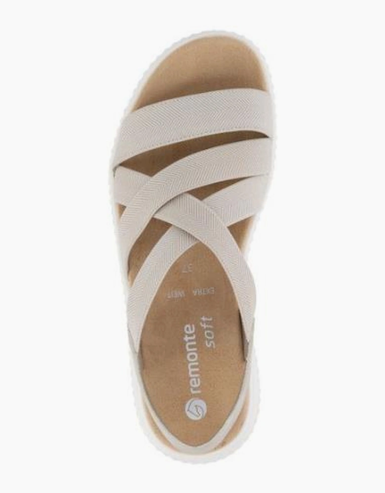 Remonte Ladies sandals D3L52-60 in Beige