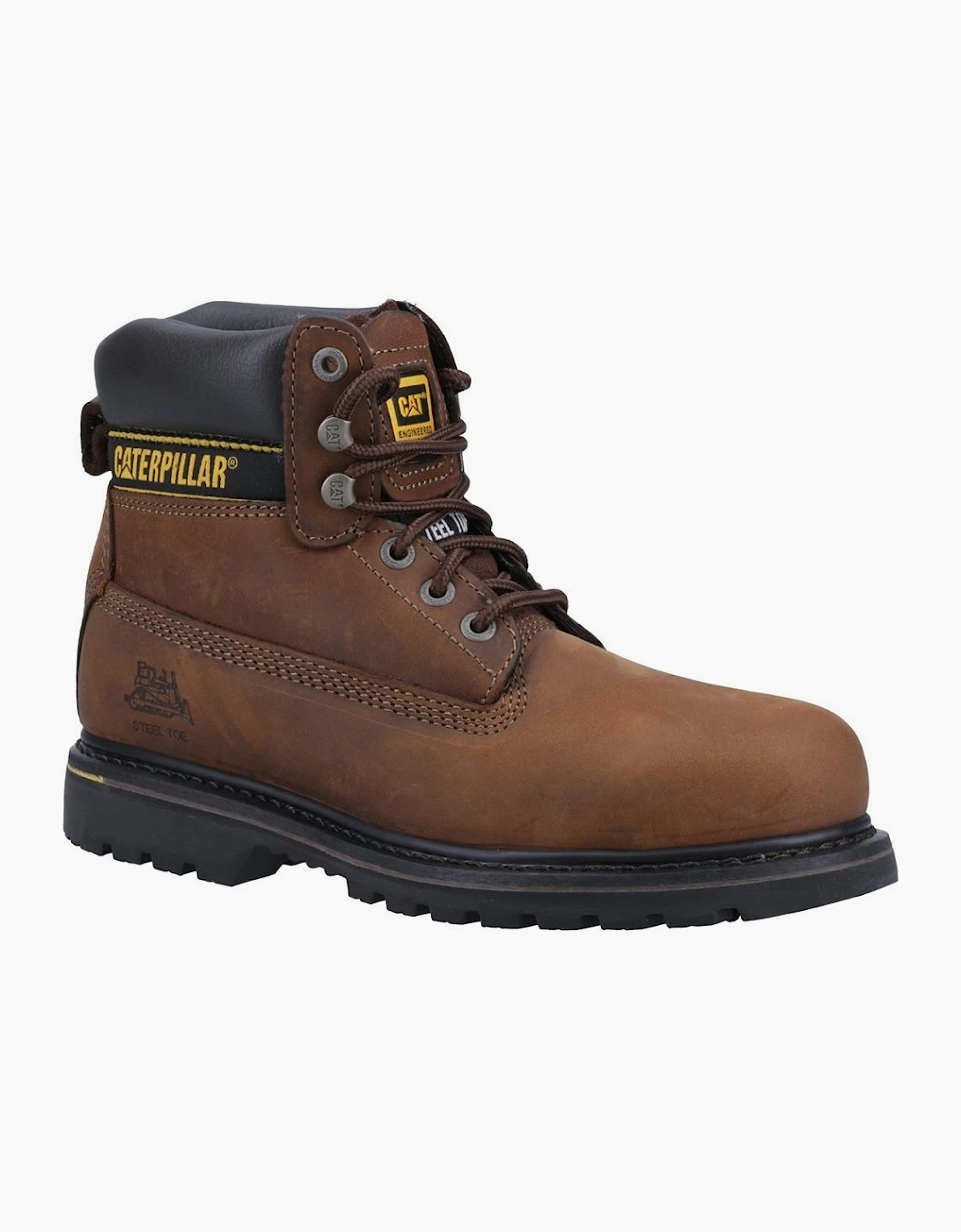 Caterpillar Holton Mens Safety Boot in brown, 5 of 4