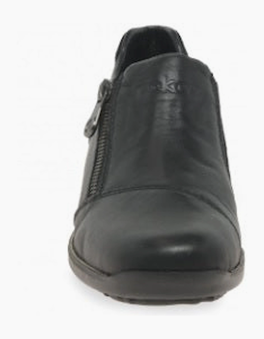 Rieker Shoes 44287-00 black slip on waterproof shoe