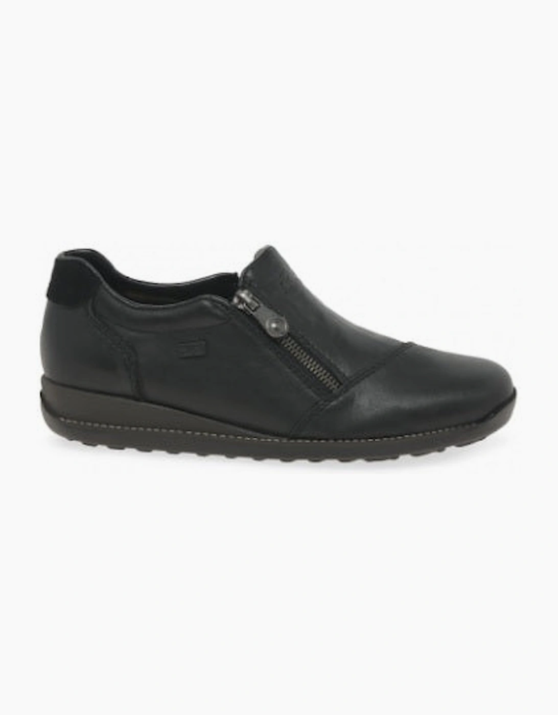 Rieker Shoes 44287-00 black slip on waterproof shoe
