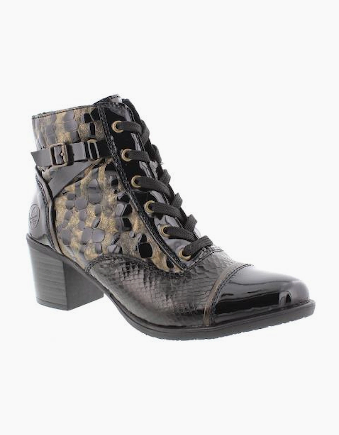 Rieker Ladies Boots Y2032-00 in Black combi, 2 of 1