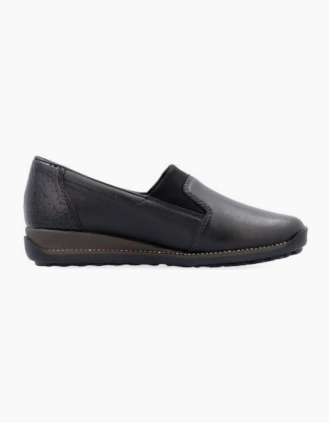 Rieker Shoes 44291-00 black slip on waterproof shoe