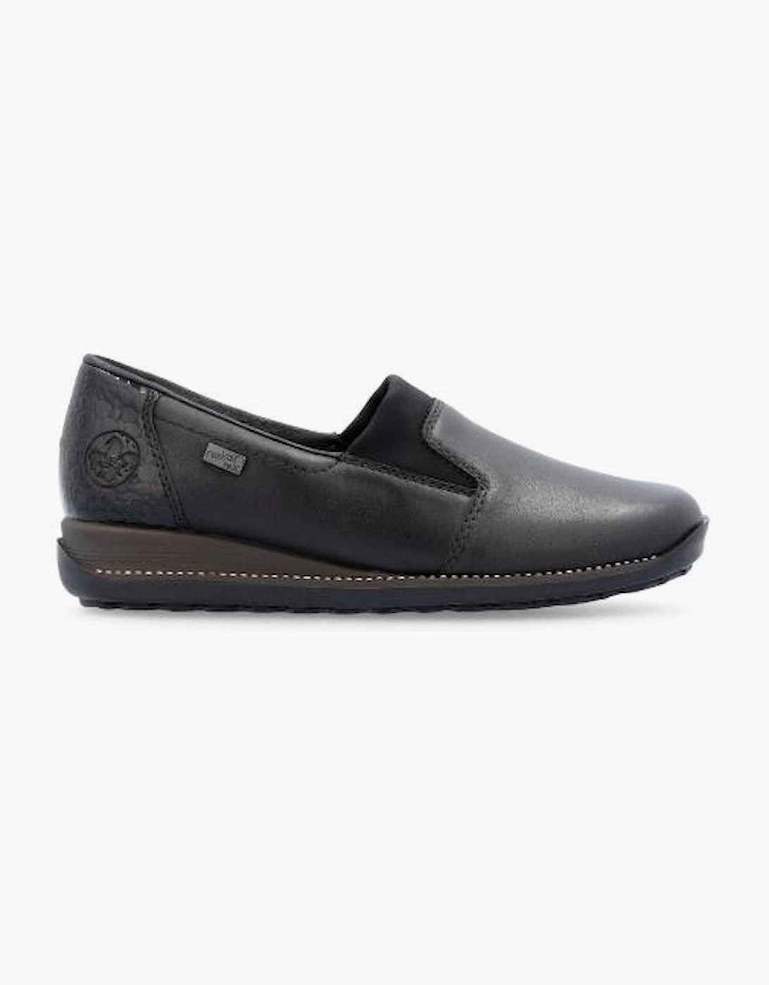 Rieker Shoes 44291-00 black slip on waterproof shoe