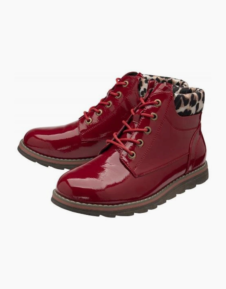 Lotus Women's Naomi Boot Red/Leopard