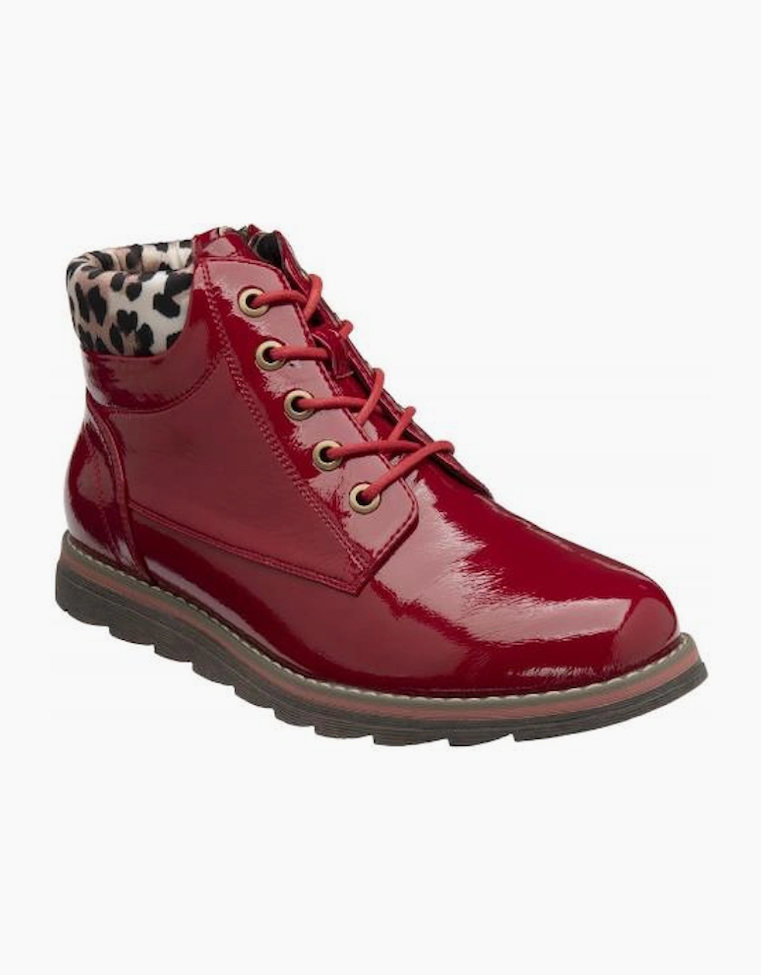 Lotus Women's Naomi Boot Red/Leopard