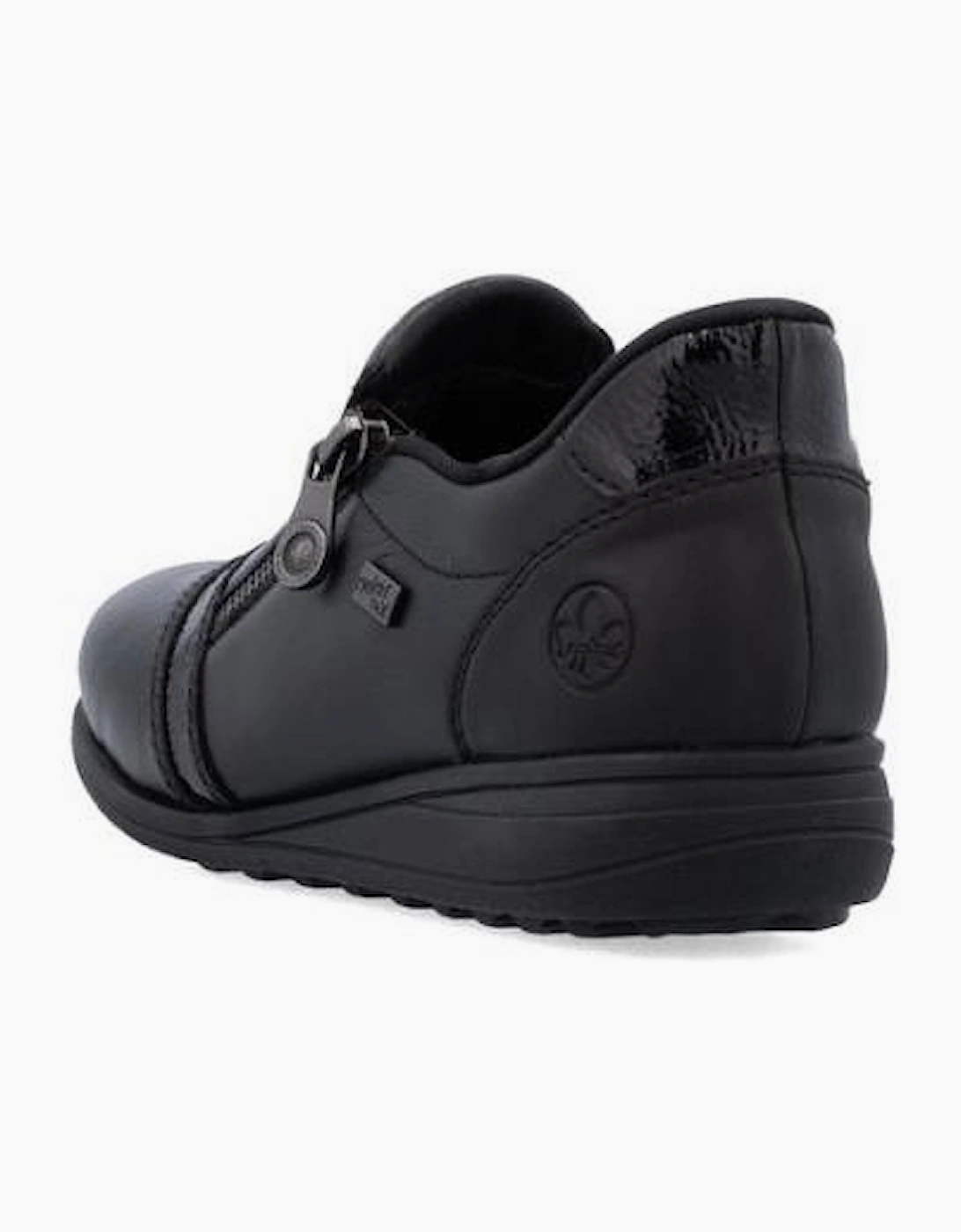 Rieker Shoes 47264-00 black extra wide slip on waterproof shoe