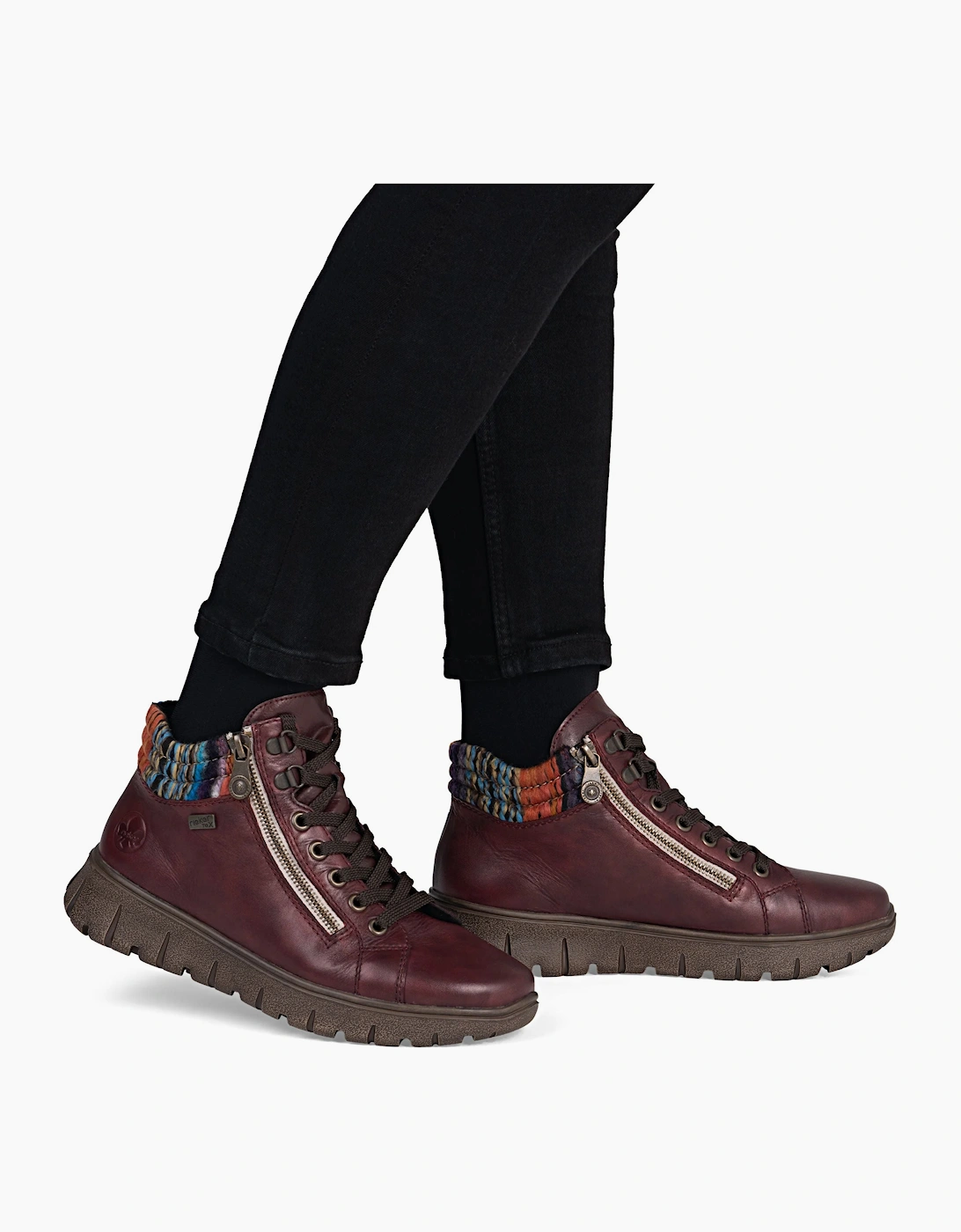 Rieker Ladies Boots N1305-35 vino multi waterproof