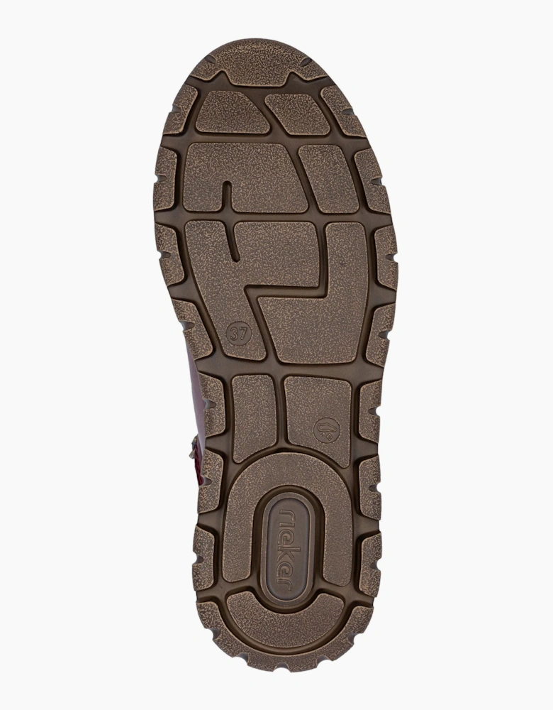 Rieker Ladies Boots N1305-35 vino multi waterproof