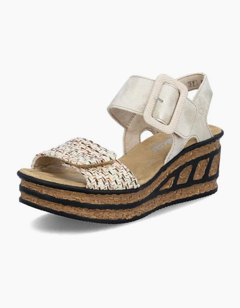 Rieker Womens sandal 68172 60 beige