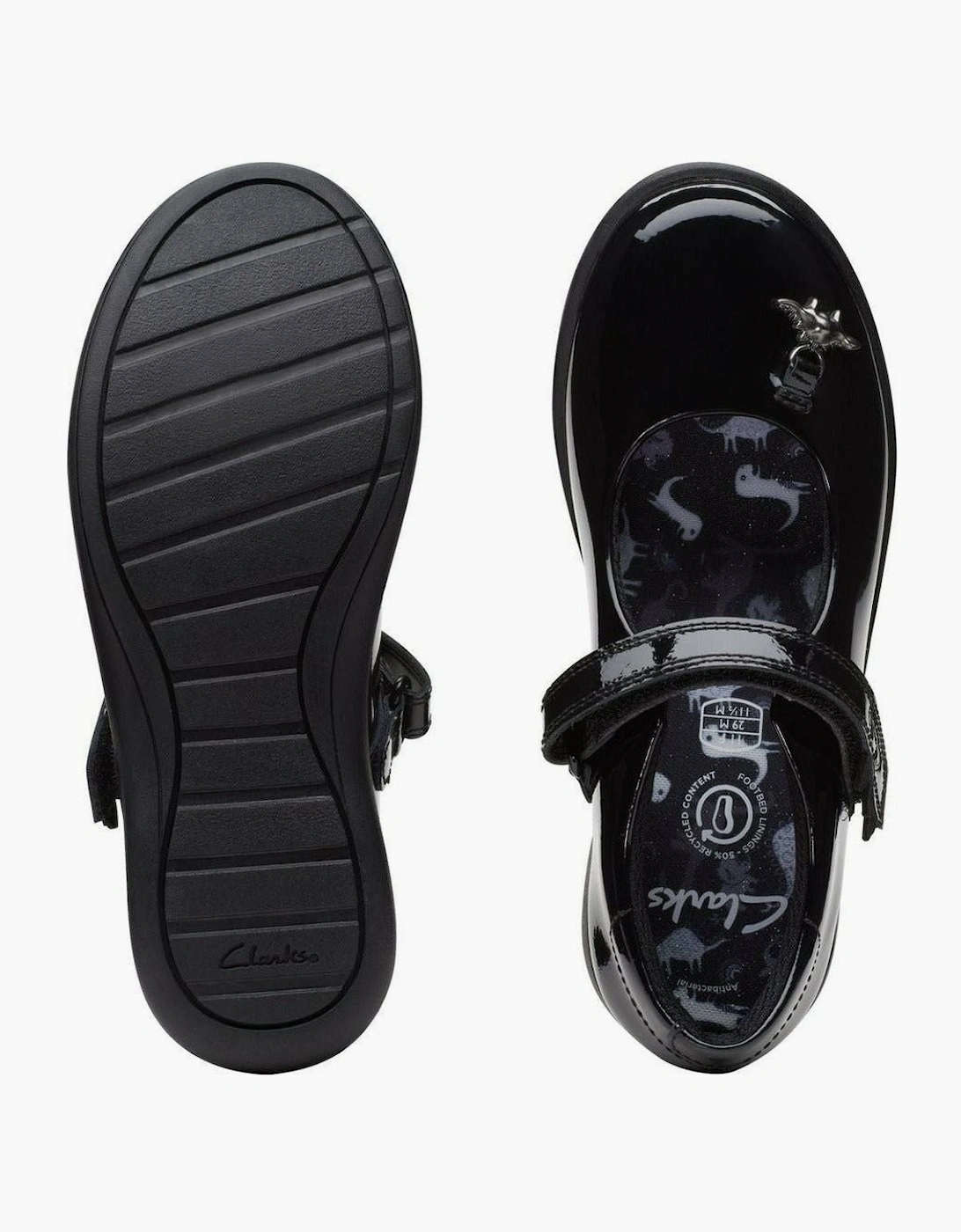 Clarks Etch Fun K in Black Patent