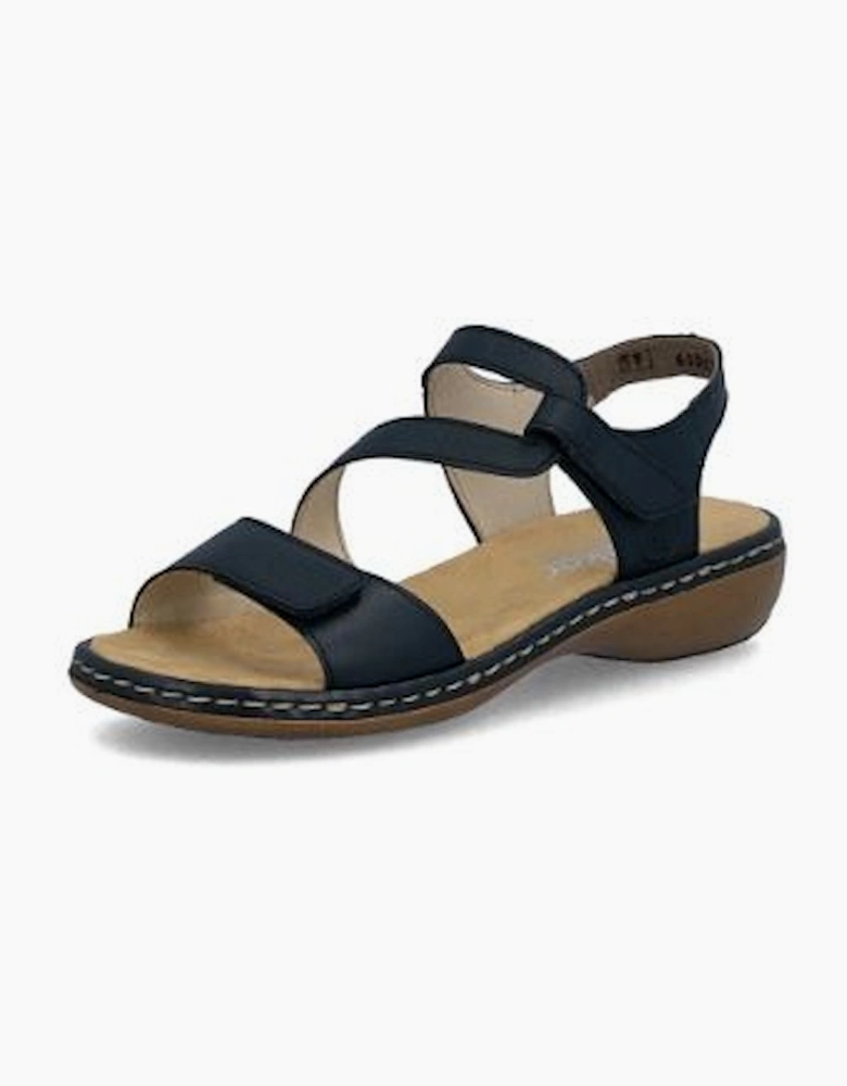 Rieker Womens Sandals 659C7-16 in Navy