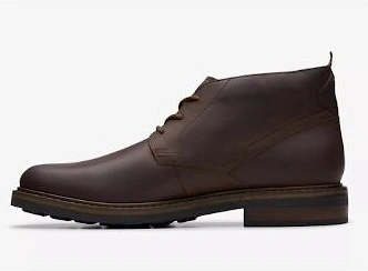 Clarks Newford Mid beeswax leather
