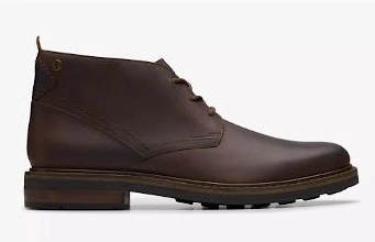 Clarks Newford Mid beeswax leather