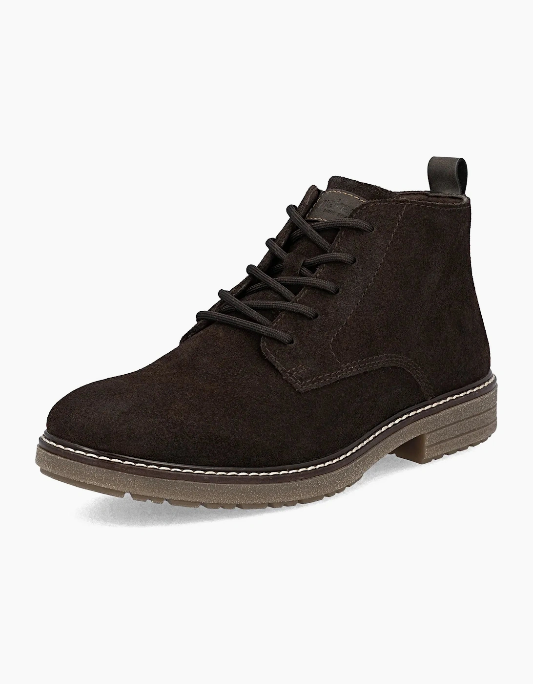 Rieker Mens Boot 33106-25 in brown suede, 7 of 6