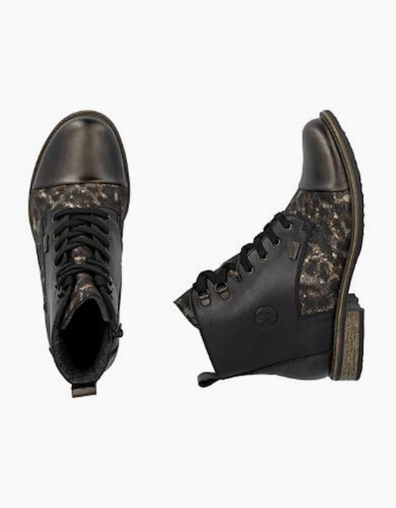 Rieker Ladies Boots 74842-00 black multi waterproof