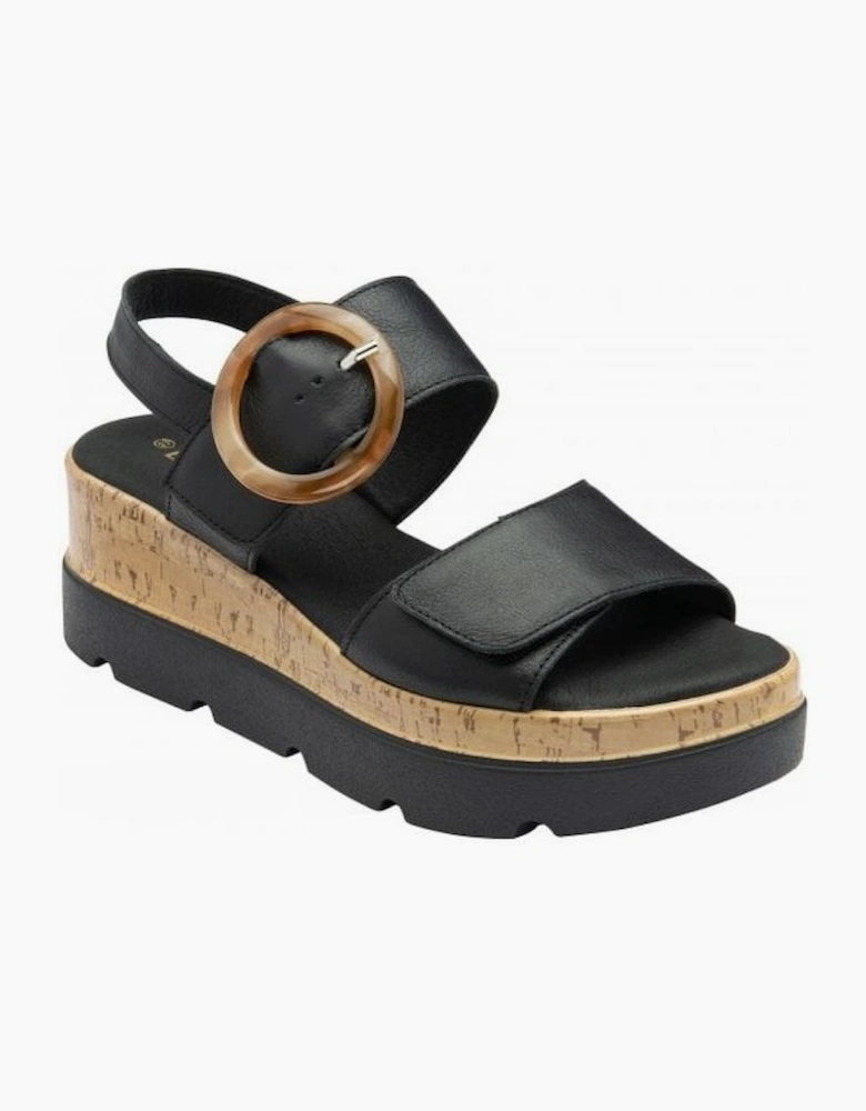 Lotus Cammie ladies sandal in black