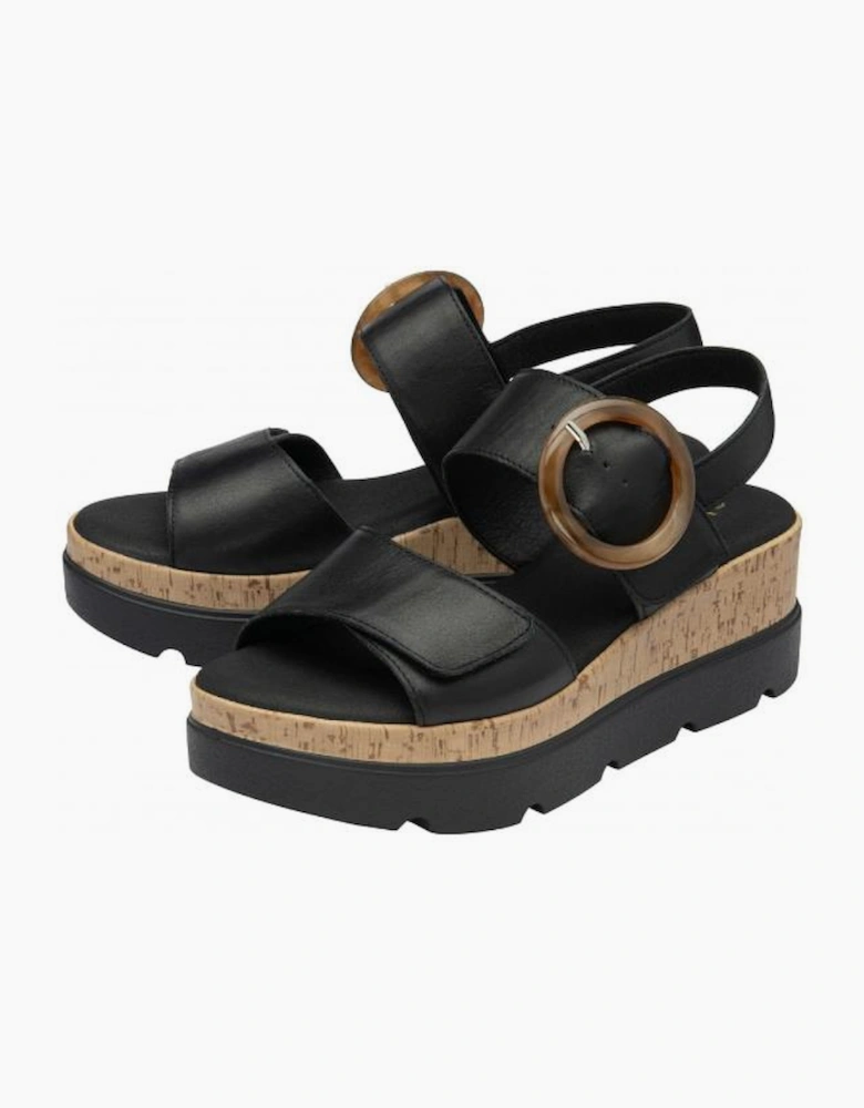 Lotus Cammie ladies sandal in black