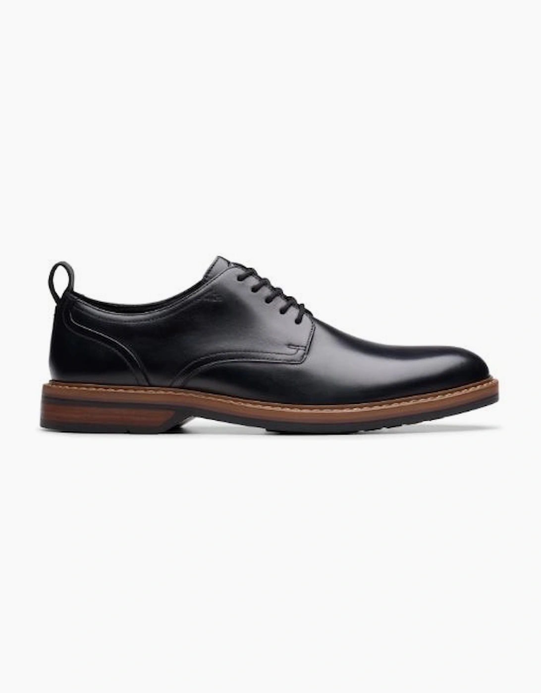 Clarks Men's Black Aldwin Lace  Leather - Size 9