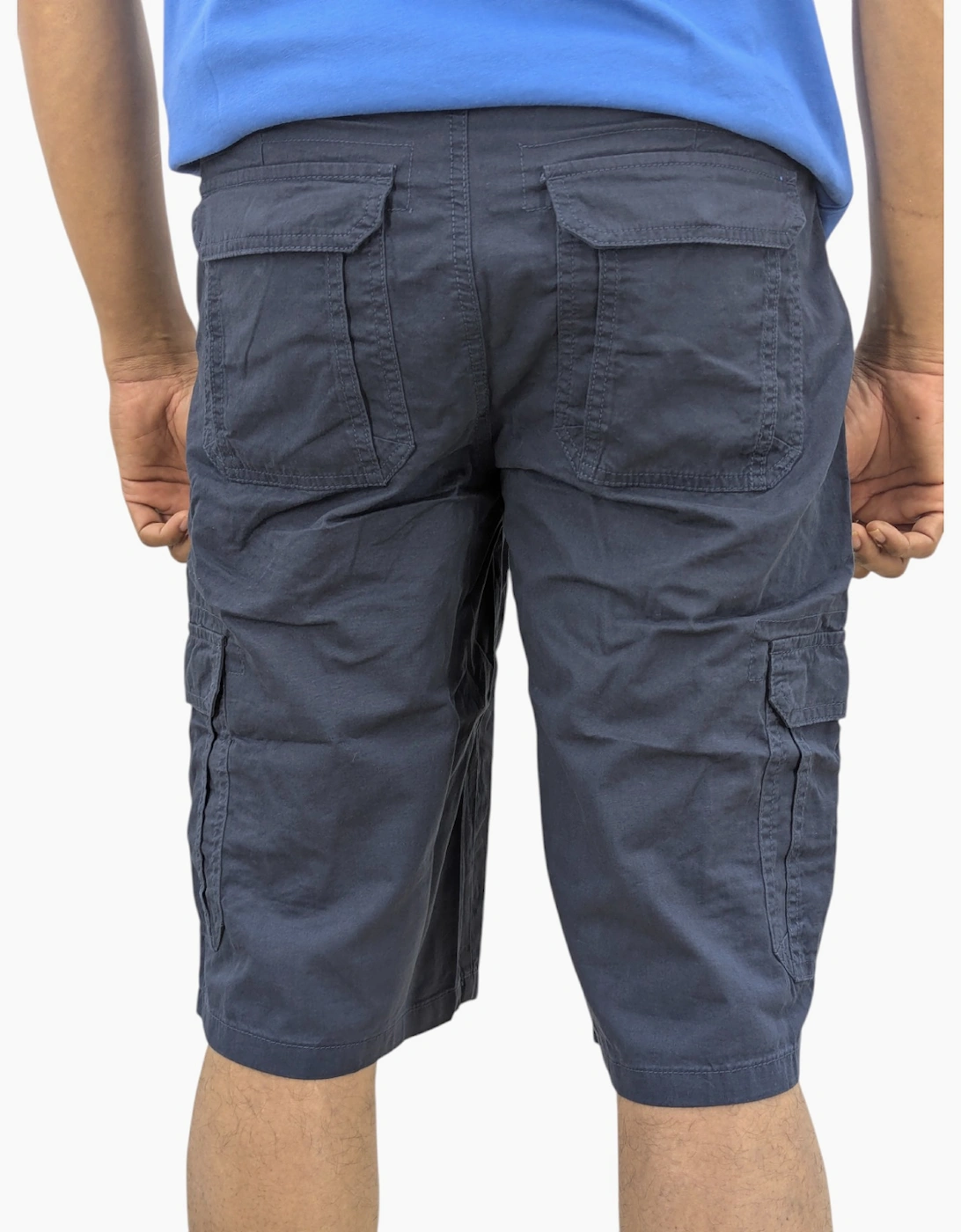 Mens Cargo Shorts Combat Multi Pocket Relaxed Fit Top