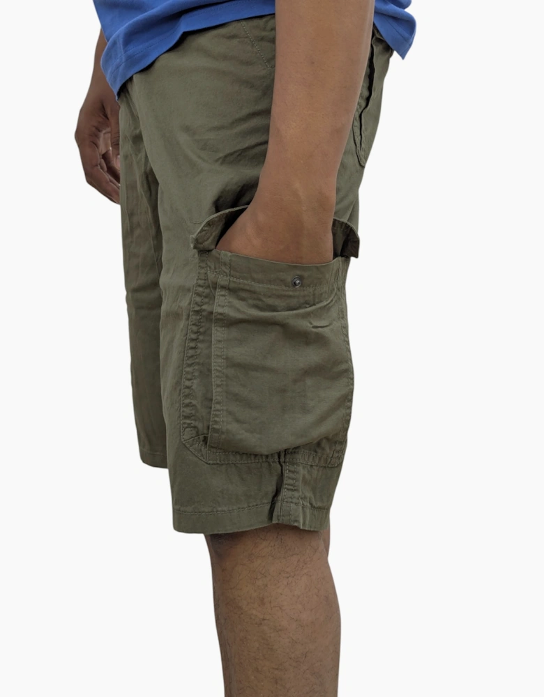 Mens Cargo Shorts Combat Multi Pocket Relaxed Fit Top