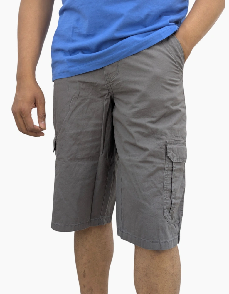 Mens Cargo Shorts Combat Multi Pocket Relaxed Fit Top
