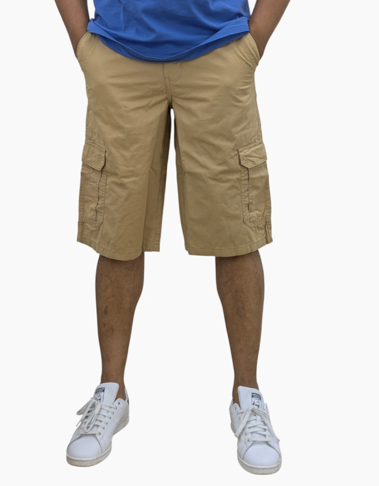 Mens Cargo Shorts Combat Multi Pocket Relaxed Fit Top