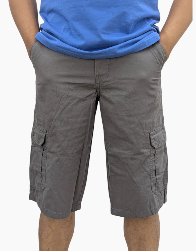 Mens Cargo Shorts Combat Multi Pocket Relaxed Fit Top