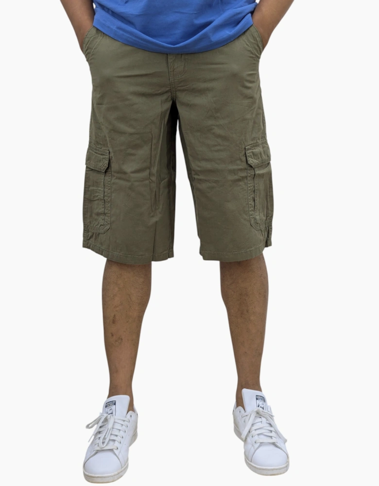 Mens Cargo Shorts Combat Multi Pocket Relaxed Fit Top
