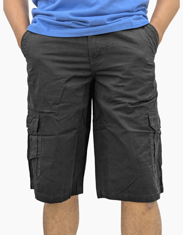 Mens Cargo Shorts Combat Multi Pocket Relaxed Fit Top