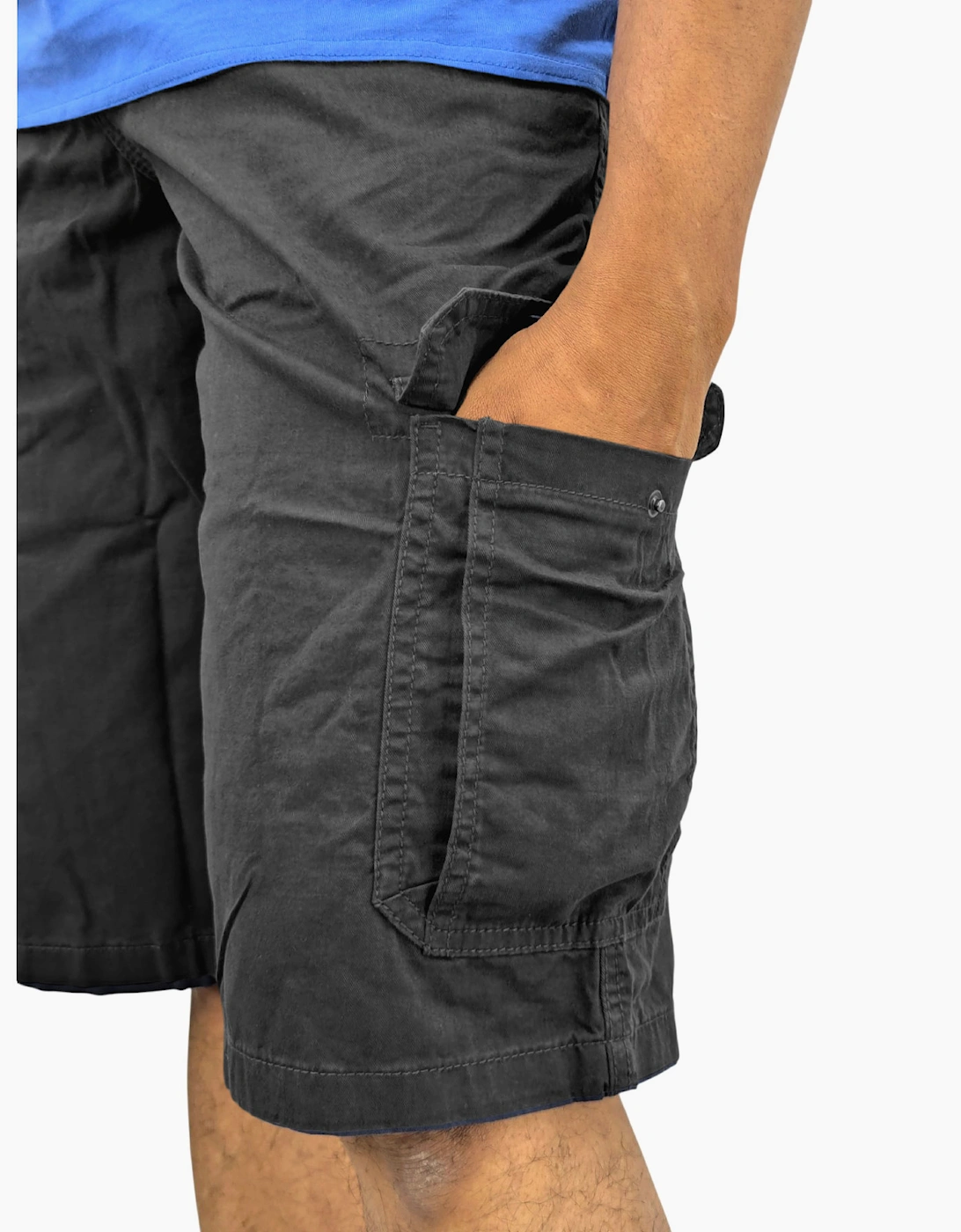 Mens Cargo Shorts Combat Multi Pocket Relaxed Fit Top