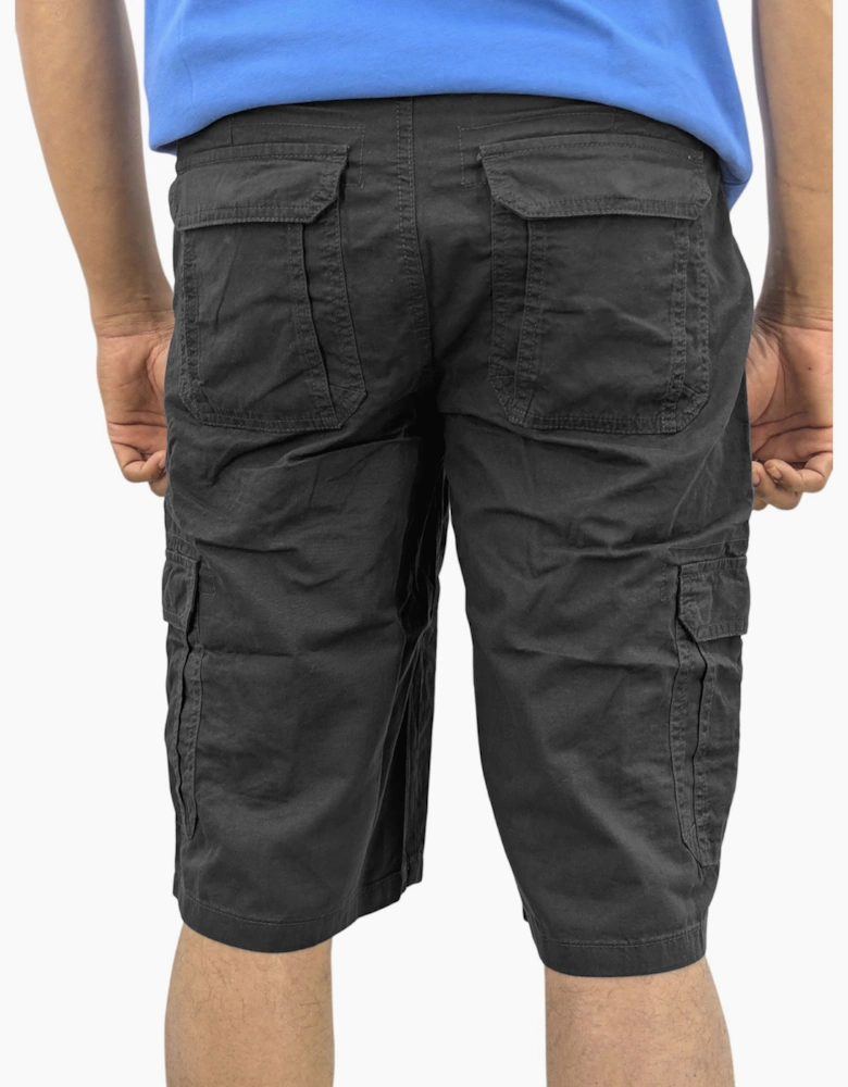 Mens Cargo Shorts Combat Multi Pocket Relaxed Fit Top