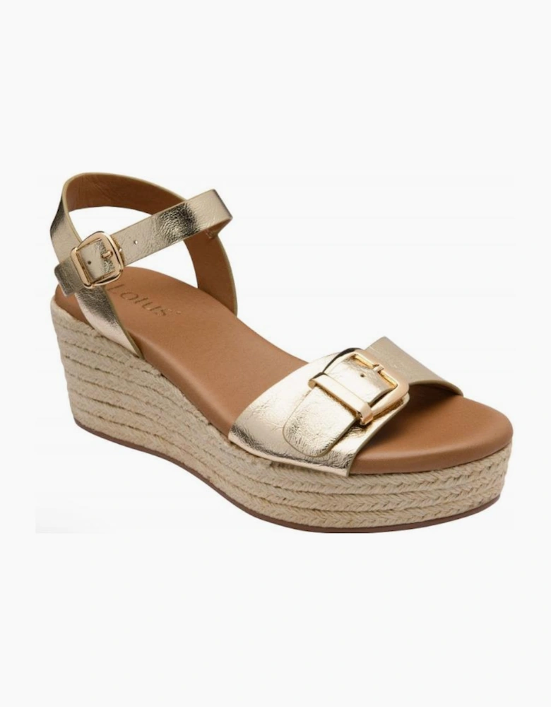 Lotus Emeia ladies sandal in Gold