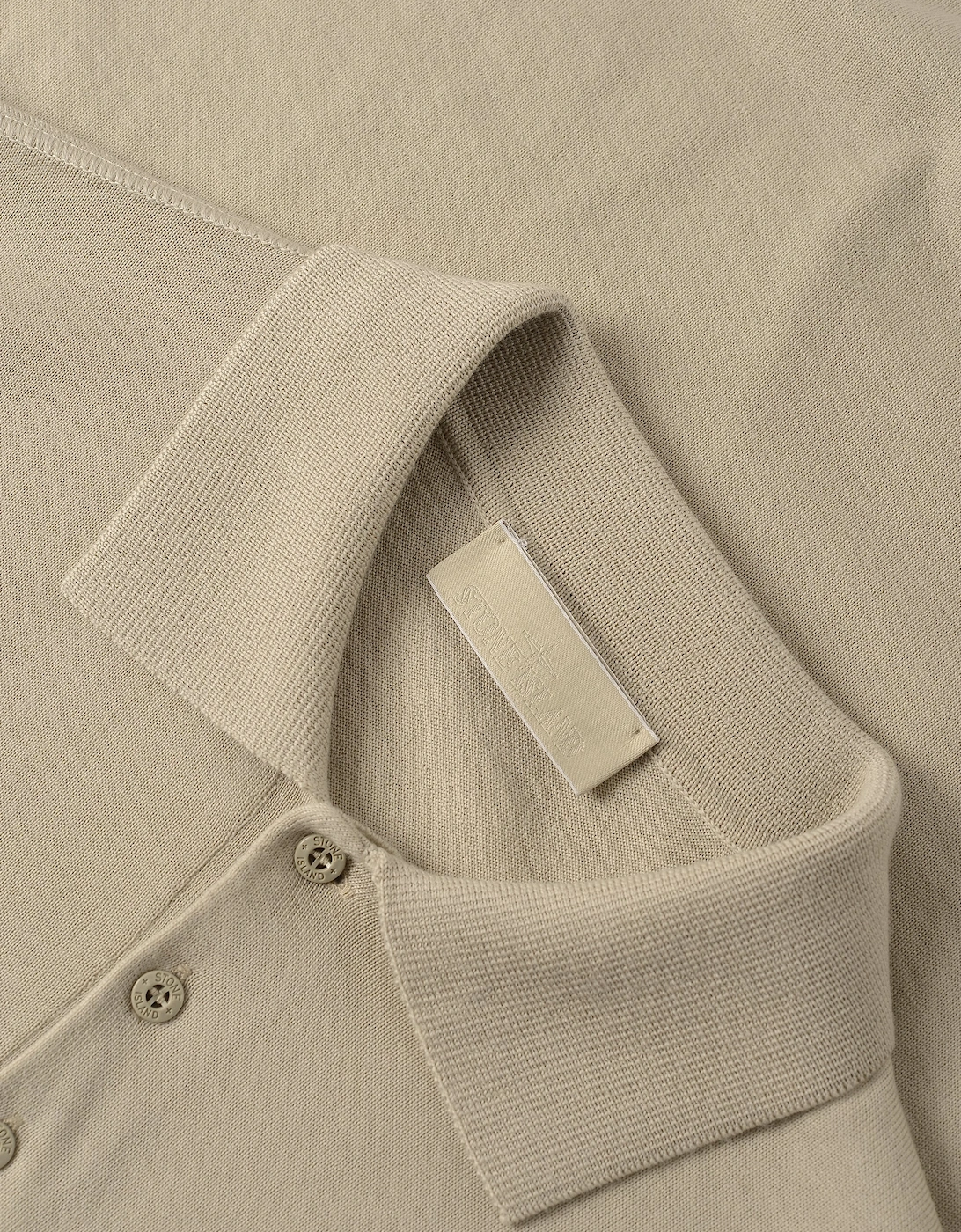 Ghost 5100076 Knitted Polo Beige