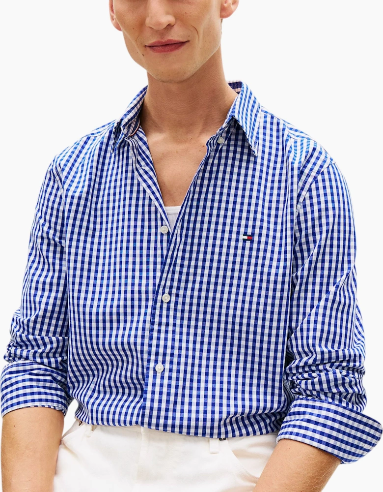 Tommy Hilfiger Mens Oxford Shirts Long Sleeve Cotton Top