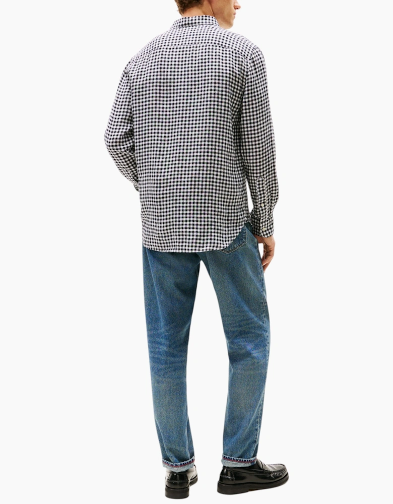 Tommy Hilfiger Mens Oxford Shirts Long Sleeve Cotton Top