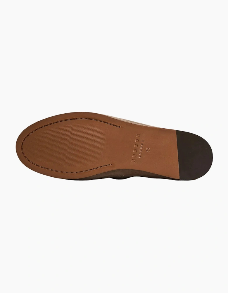 EZRA MENS TAUPE SUEDE LOAFER