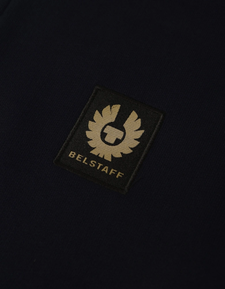 Patch Logo 1/4 Zip Sweatshirt Navy