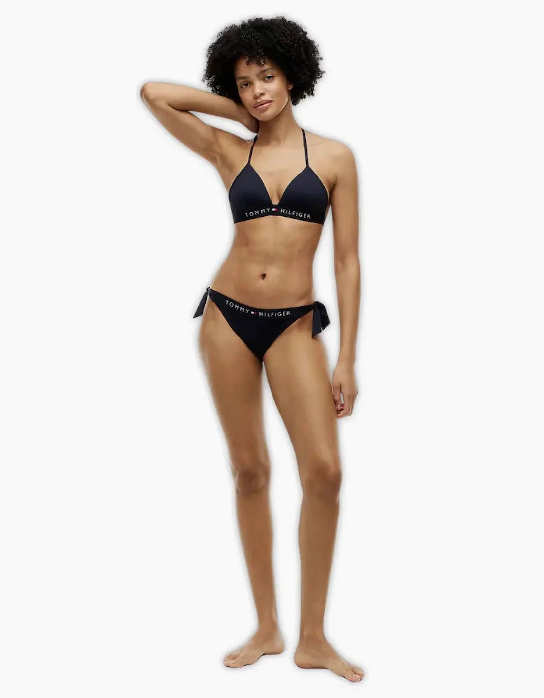 TH Original Cheeky Side-Tie Swim Bikini Bottoms, Navy